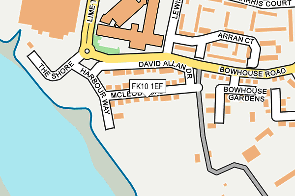 FK10 1EF map - OS OpenMap – Local (Ordnance Survey) FK10 1EF map - OS OpenMap – Local (Ordnance Survey)