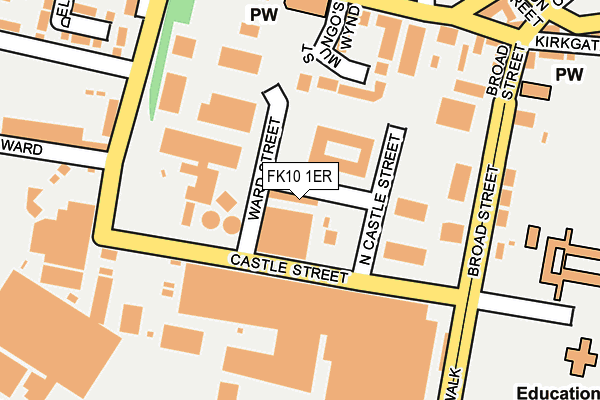FK10 1ER map - OS OpenMap – Local (Ordnance Survey) FK10 1ER map - OS OpenMap – Local (Ordnance Survey)