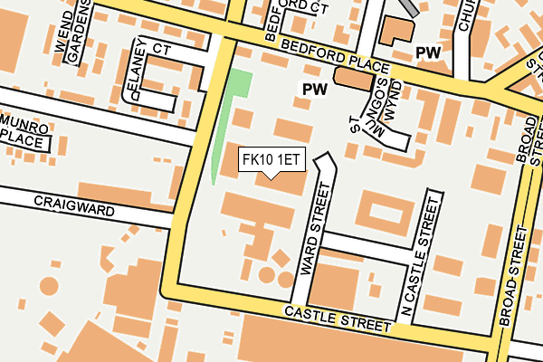 FK10 1ET map - OS OpenMap – Local (Ordnance Survey) FK10 1ET map - OS OpenMap – Local (Ordnance Survey)