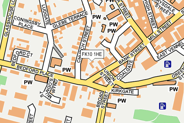 FK10 1HE map - OS OpenMap – Local (Ordnance Survey) FK10 1HE map - OS OpenMap – Local (Ordnance Survey)