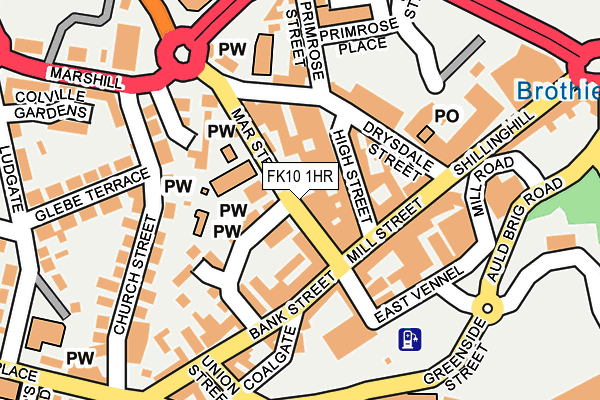 FK10 1HR map - OS OpenMap – Local (Ordnance Survey) FK10 1HR map - OS OpenMap – Local (Ordnance Survey)