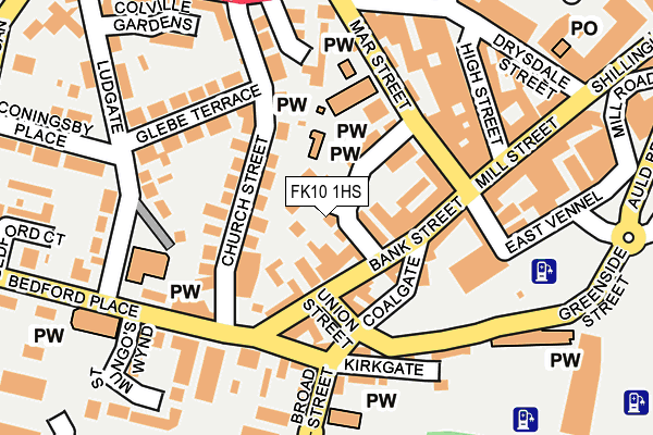 FK10 1HS map - OS OpenMap – Local (Ordnance Survey) FK10 1HS map - OS OpenMap – Local (Ordnance Survey)