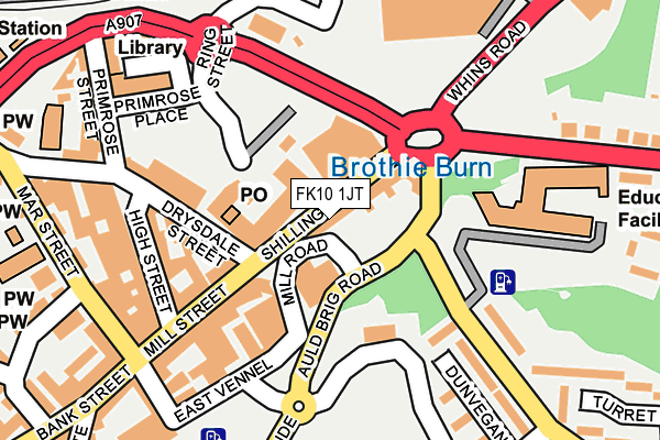 FK10 1JT map - OS OpenMap – Local (Ordnance Survey) FK10 1JT map - OS OpenMap – Local (Ordnance Survey)
