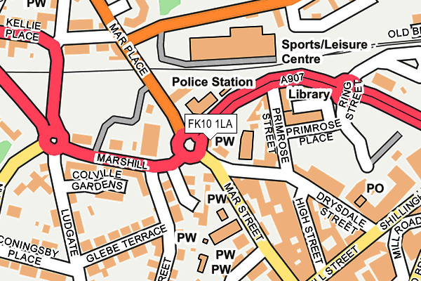 FK10 1LA map - OS OpenMap – Local (Ordnance Survey) FK10 1LA map - OS OpenMap – Local (Ordnance Survey)
