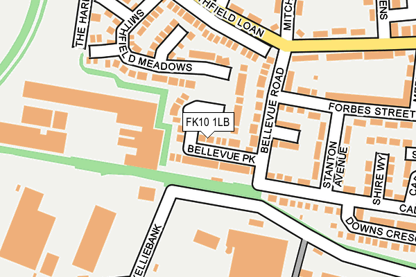 FK10 1LB map - OS OpenMap – Local (Ordnance Survey) FK10 1LB map - OS OpenMap – Local (Ordnance Survey)