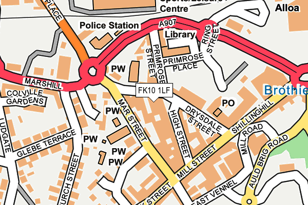 FK10 1LF map - OS OpenMap – Local (Ordnance Survey) FK10 1LF map - OS OpenMap – Local (Ordnance Survey)