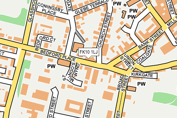 FK10 1LJ map - OS OpenMap – Local (Ordnance Survey) FK10 1LJ map - OS OpenMap – Local (Ordnance Survey)