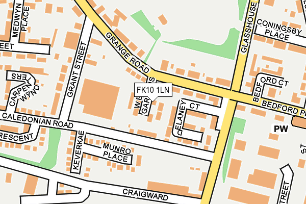 FK10 1LN map - OS OpenMap – Local (Ordnance Survey) FK10 1LN map - OS OpenMap – Local (Ordnance Survey)