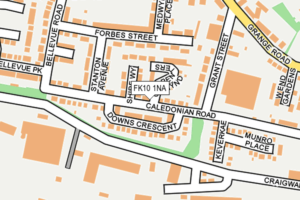FK10 1NA map - OS OpenMap – Local (Ordnance Survey) FK10 1NA map - OS OpenMap – Local (Ordnance Survey)