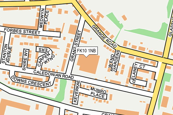 FK10 1NB map - OS OpenMap – Local (Ordnance Survey) FK10 1NB map - OS OpenMap – Local (Ordnance Survey)