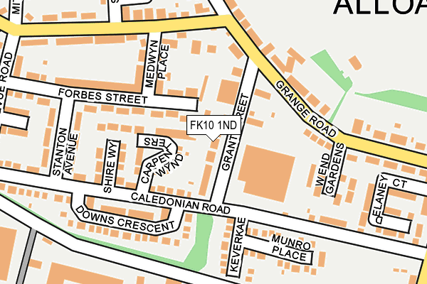 FK10 1ND map - OS OpenMap – Local (Ordnance Survey) FK10 1ND map - OS OpenMap – Local (Ordnance Survey)