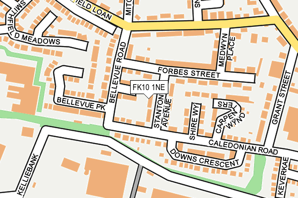 FK10 1NE map - OS OpenMap – Local (Ordnance Survey) FK10 1NE map - OS OpenMap – Local (Ordnance Survey)