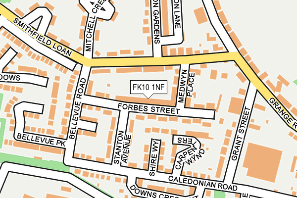 FK10 1NF map - OS OpenMap – Local (Ordnance Survey) FK10 1NF map - OS OpenMap – Local (Ordnance Survey)
