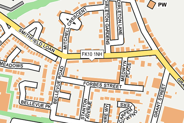 FK10 1NH map - OS OpenMap – Local (Ordnance Survey) FK10 1NH map - OS OpenMap – Local (Ordnance Survey)