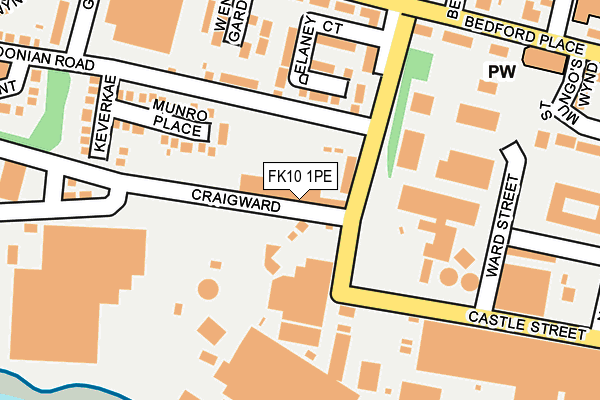 FK10 1PE map - OS OpenMap – Local (Ordnance Survey) FK10 1PE map - OS OpenMap – Local (Ordnance Survey)