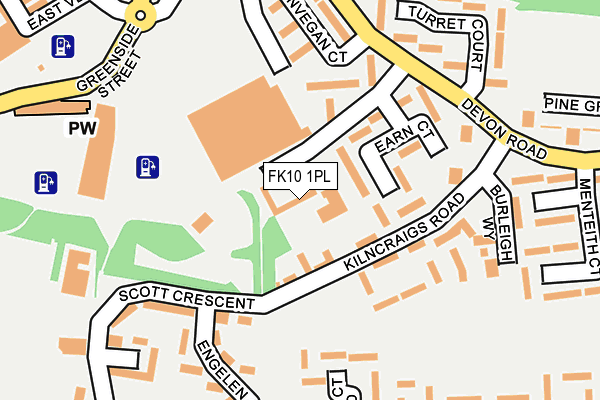 FK10 1PL map - OS OpenMap – Local (Ordnance Survey) FK10 1PL map - OS OpenMap – Local (Ordnance Survey)