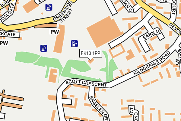 FK10 1PP map - OS OpenMap – Local (Ordnance Survey) FK10 1PP map - OS OpenMap – Local (Ordnance Survey)