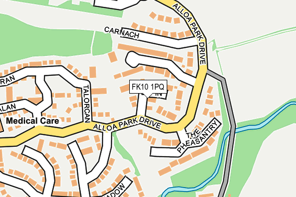 FK10 1PQ map - OS OpenMap – Local (Ordnance Survey)