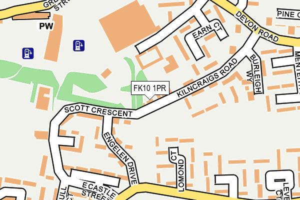 FK10 1PR map - OS OpenMap – Local (Ordnance Survey) FK10 1PR map - OS OpenMap – Local (Ordnance Survey)