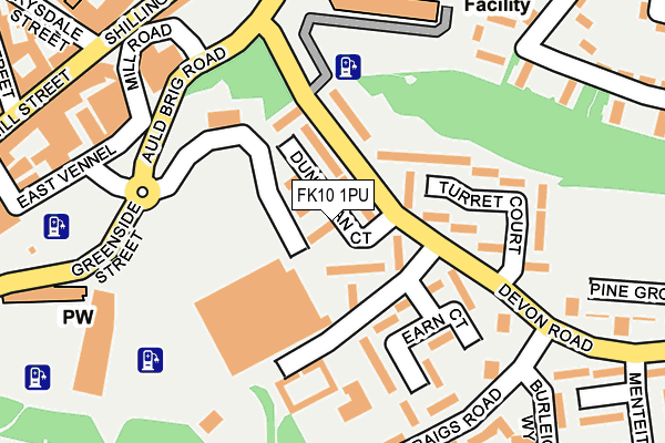 FK10 1PU map - OS OpenMap – Local (Ordnance Survey) FK10 1PU map - OS OpenMap – Local (Ordnance Survey)
