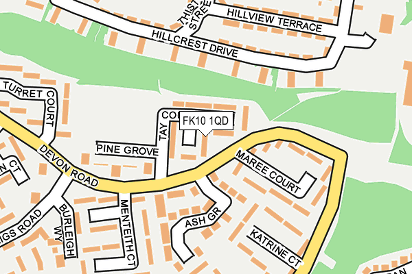 FK10 1QD map - OS OpenMap – Local (Ordnance Survey) FK10 1QD map - OS OpenMap – Local (Ordnance Survey)