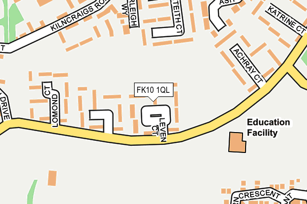 FK10 1QL map - OS OpenMap – Local (Ordnance Survey) FK10 1QL map - OS OpenMap – Local (Ordnance Survey)