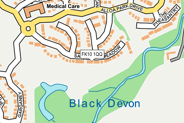 FK10 1QQ map - OS OpenMap – Local (Ordnance Survey) FK10 1QQ map - OS OpenMap – Local (Ordnance Survey)