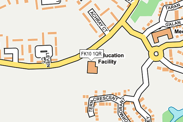 FK10 1QR map - OS OpenMap – Local (Ordnance Survey) FK10 1QR map - OS OpenMap – Local (Ordnance Survey)