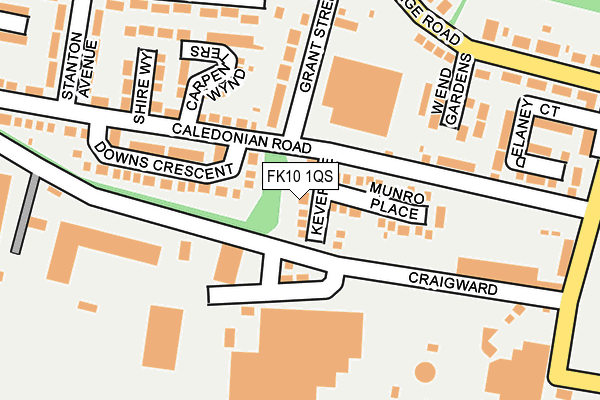 FK10 1QS map - OS OpenMap – Local (Ordnance Survey) FK10 1QS map - OS OpenMap – Local (Ordnance Survey)