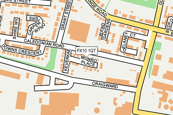 FK10 1QT map - OS OpenMap – Local (Ordnance Survey) FK10 1QT map - OS OpenMap – Local (Ordnance Survey)