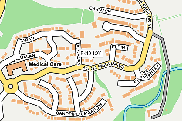 FK10 1QY map - OS OpenMap – Local (Ordnance Survey)