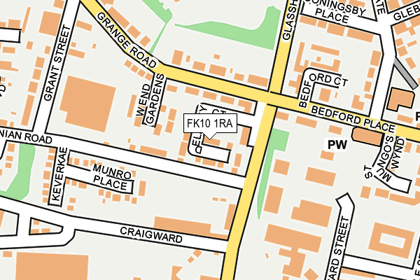 FK10 1RA map - OS OpenMap – Local (Ordnance Survey) FK10 1RA map - OS OpenMap – Local (Ordnance Survey)