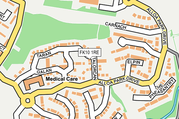 FK10 1RE map - OS OpenMap – Local (Ordnance Survey) FK10 1RE map - OS OpenMap – Local (Ordnance Survey)