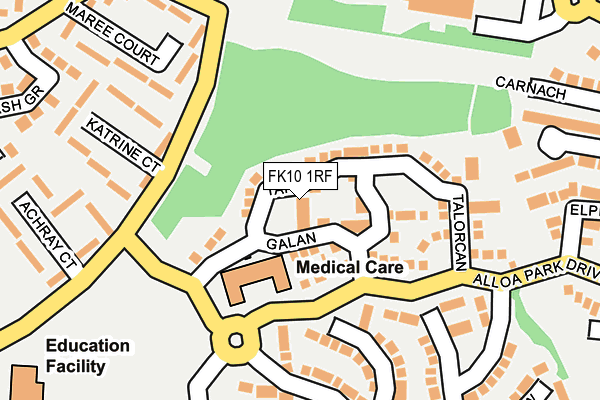 FK10 1RF map - OS OpenMap – Local (Ordnance Survey) FK10 1RF map - OS OpenMap – Local (Ordnance Survey)