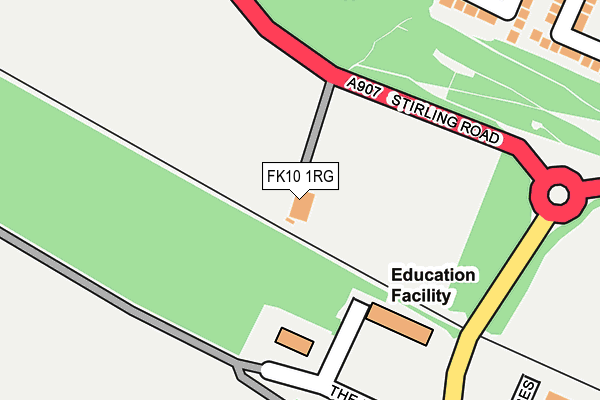 FK10 1RG map - OS OpenMap – Local (Ordnance Survey) FK10 1RG map - OS OpenMap – Local (Ordnance Survey)
