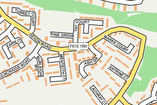 FK10 1RH map - OS OpenMap – Local (Ordnance Survey) FK10 1RH map - OS OpenMap – Local (Ordnance Survey)