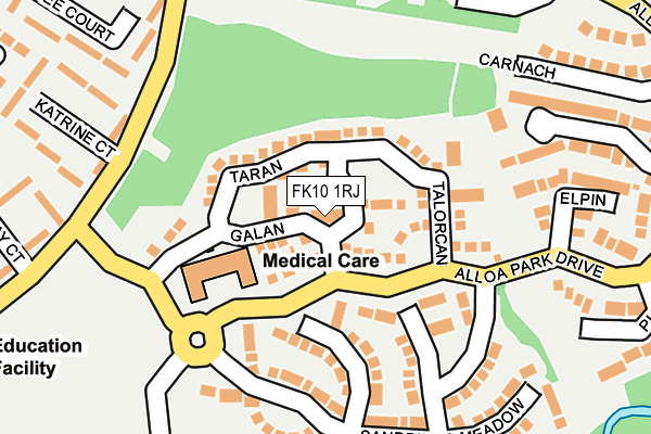 FK10 1RJ map - OS OpenMap – Local (Ordnance Survey) FK10 1RJ map - OS OpenMap – Local (Ordnance Survey)