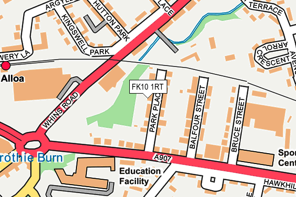 FK10 1RT map - OS OpenMap – Local (Ordnance Survey) FK10 1RT map - OS OpenMap – Local (Ordnance Survey)