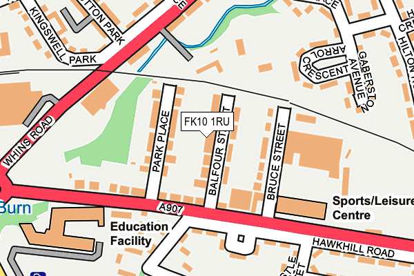 FK10 1RU map - OS OpenMap – Local (Ordnance Survey)