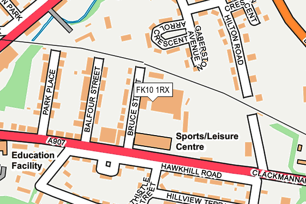 FK10 1RX map - OS OpenMap – Local (Ordnance Survey) FK10 1RX map - OS OpenMap – Local (Ordnance Survey)