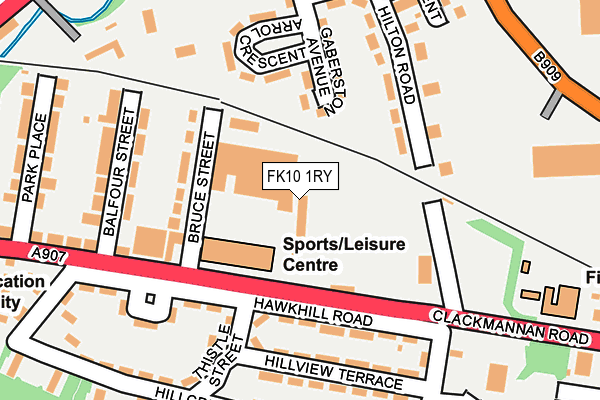 FK10 1RY map - OS OpenMap – Local (Ordnance Survey) FK10 1RY map - OS OpenMap – Local (Ordnance Survey)