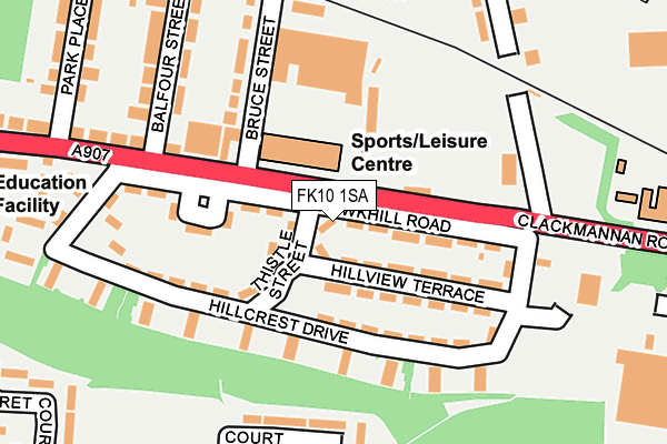 FK10 1SA map - OS OpenMap – Local (Ordnance Survey) FK10 1SA map - OS OpenMap – Local (Ordnance Survey)