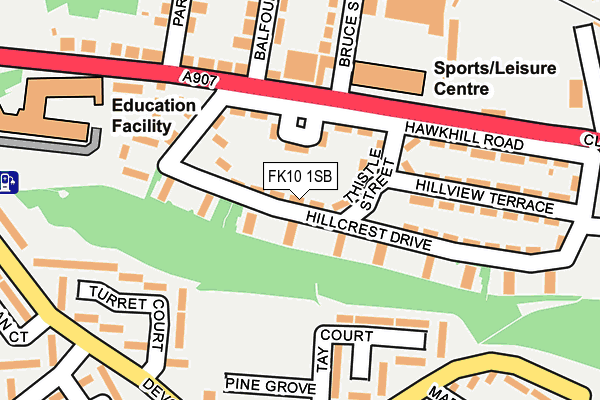 FK10 1SB map - OS OpenMap – Local (Ordnance Survey) FK10 1SB map - OS OpenMap – Local (Ordnance Survey)
