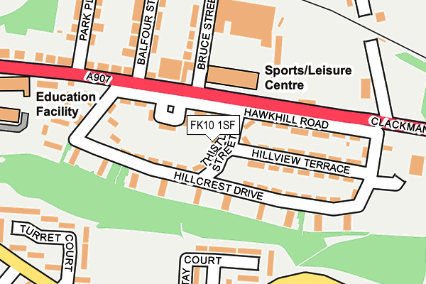 FK10 1SF map - OS OpenMap – Local (Ordnance Survey) FK10 1SF map - OS OpenMap – Local (Ordnance Survey)