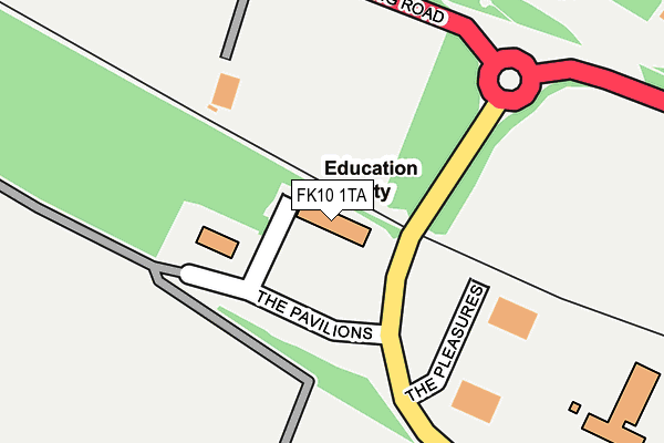 FK10 1TA map - OS OpenMap – Local (Ordnance Survey) FK10 1TA map - OS OpenMap – Local (Ordnance Survey)