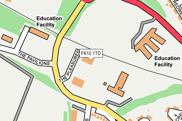 FK10 1TD map - OS OpenMap – Local (Ordnance Survey) FK10 1TD map - OS OpenMap – Local (Ordnance Survey)