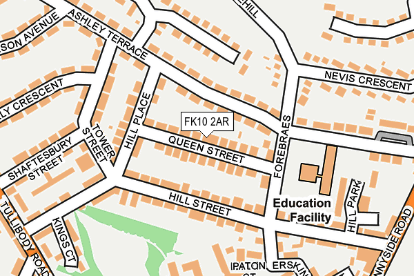 FK10 2AR map - OS OpenMap – Local (Ordnance Survey) FK10 2AR map - OS OpenMap – Local (Ordnance Survey)