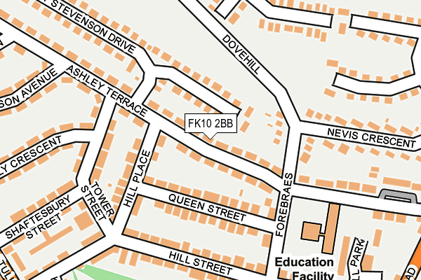 FK10 2BB map - OS OpenMap – Local (Ordnance Survey) FK10 2BB map - OS OpenMap – Local (Ordnance Survey)