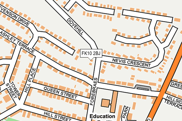 FK10 2BJ map - OS OpenMap – Local (Ordnance Survey) FK10 2BJ map - OS OpenMap – Local (Ordnance Survey)