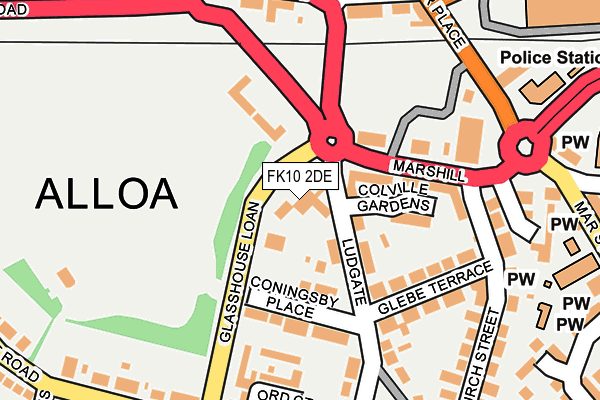 FK10 2DE map - OS OpenMap – Local (Ordnance Survey) FK10 2DE map - OS OpenMap – Local (Ordnance Survey)